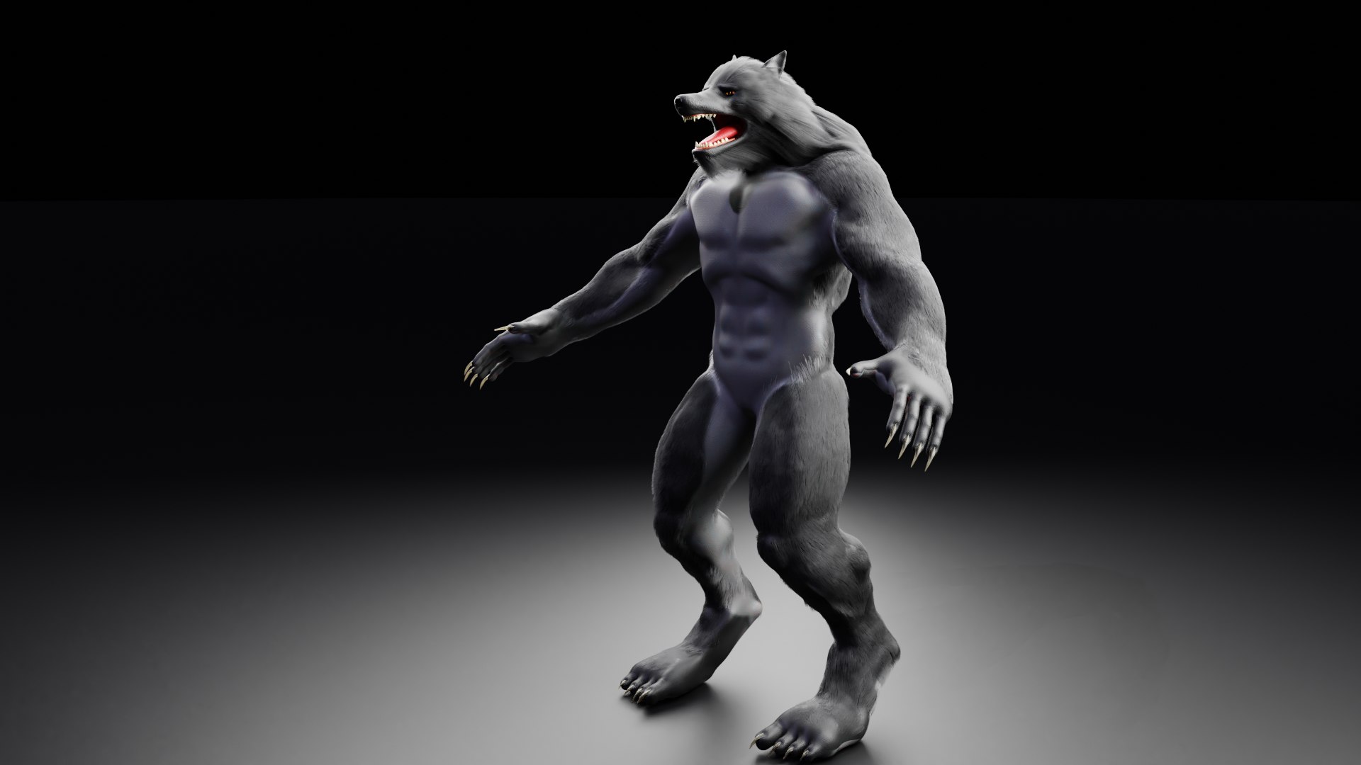 3d Model Werewolf Wolf Turbosquid 1594740 3902