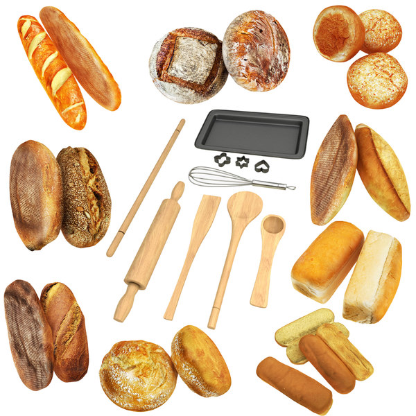 3D baking breads tools