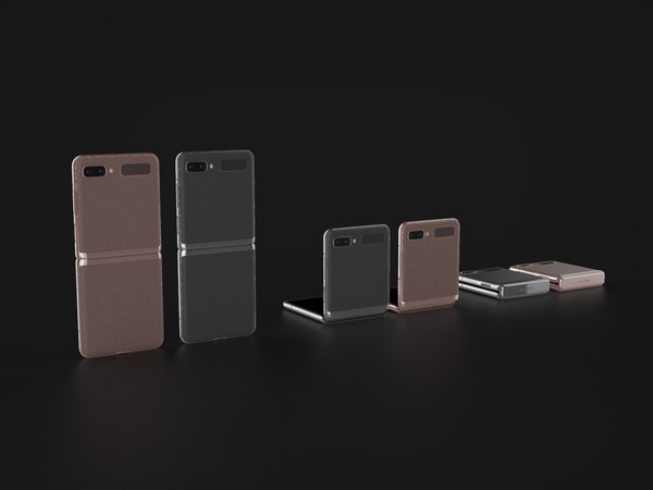 3D model samsung z flip 5g