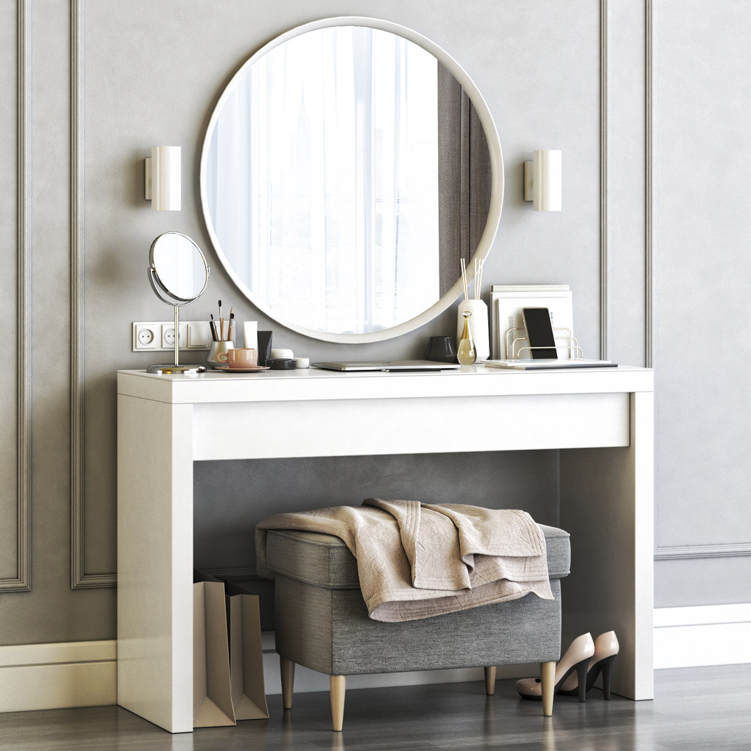 3D ikea malm dressing table model - TurboSquid 1595662