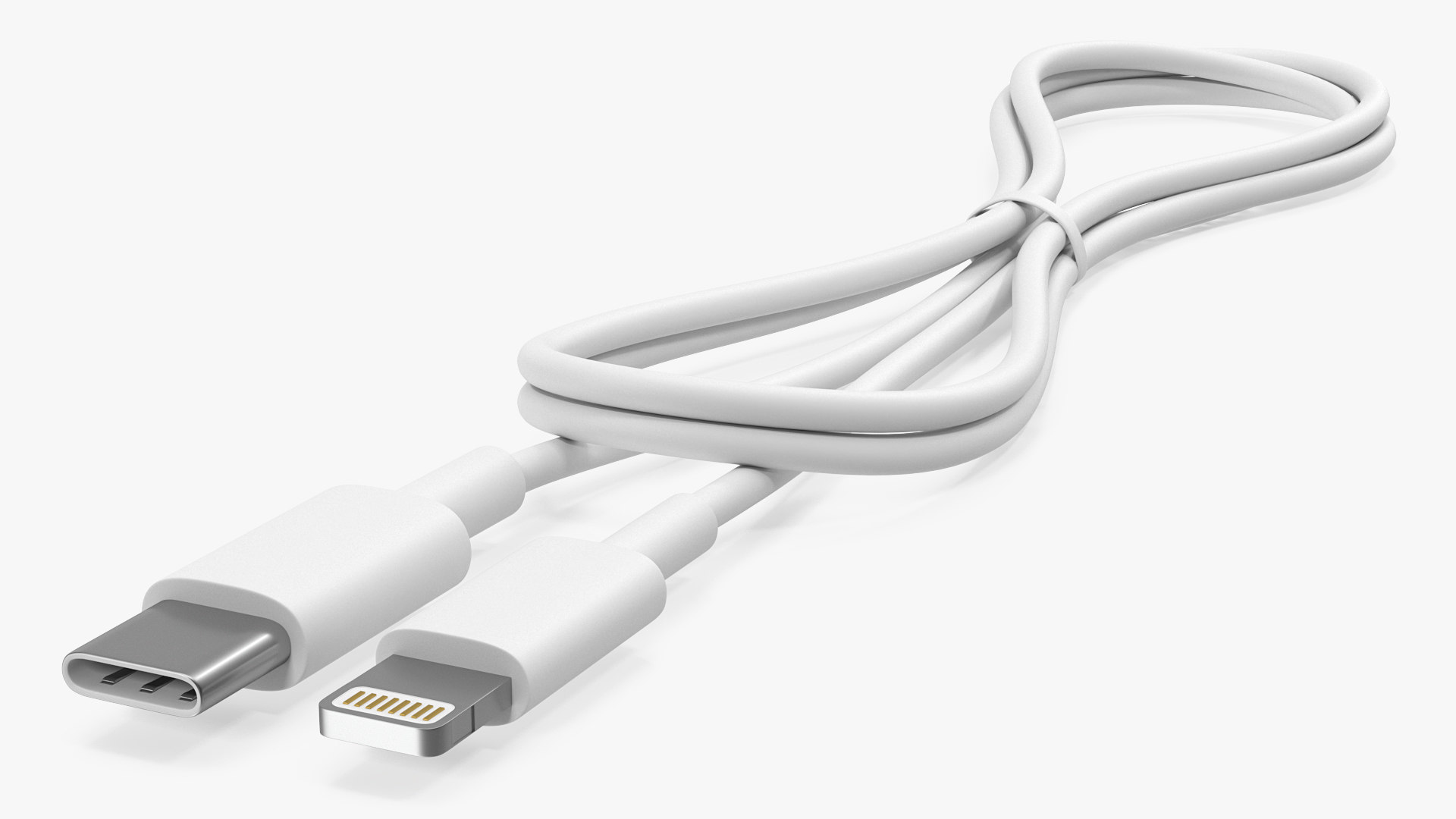 3D usb typec lightning cable model TurboSquid 1596477