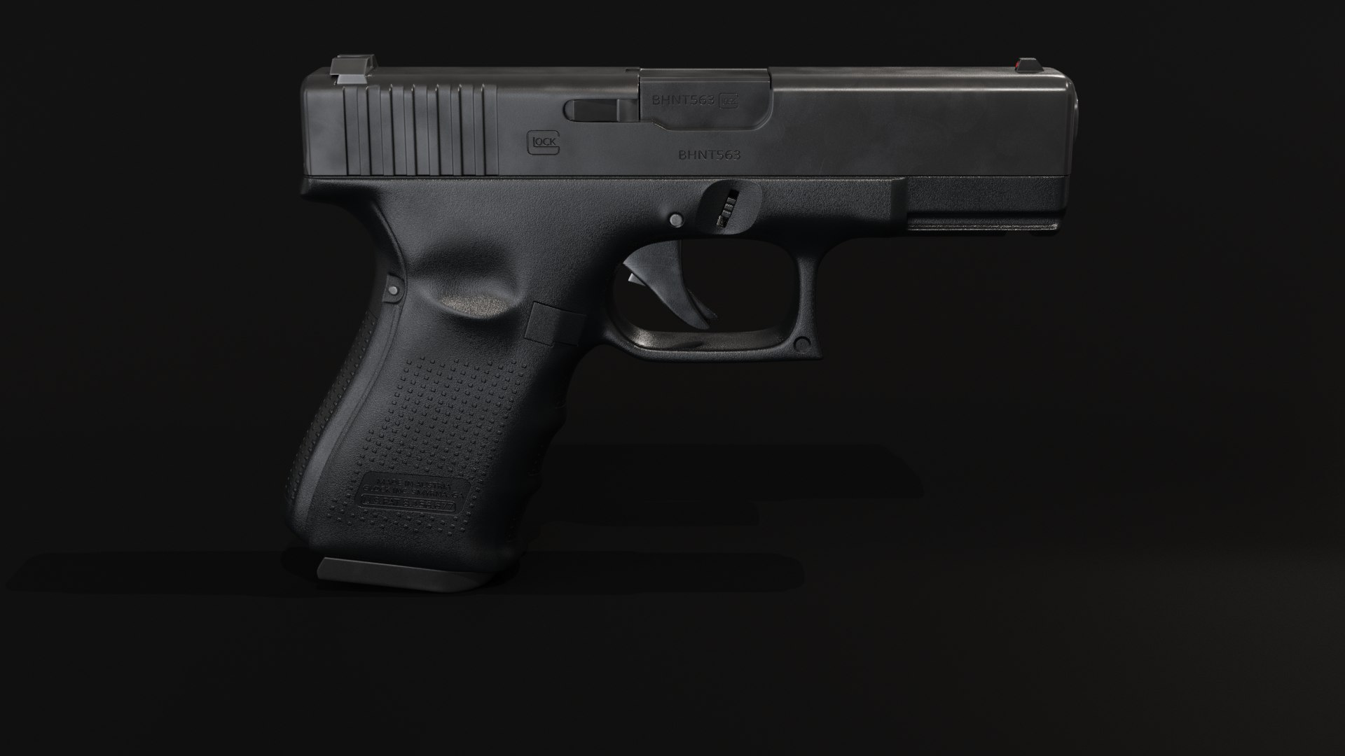 3D model glock 19 pistol bullet - TurboSquid 1595936