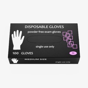 3D model disposable gloves box