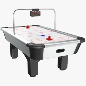 real air hockey table 3D model