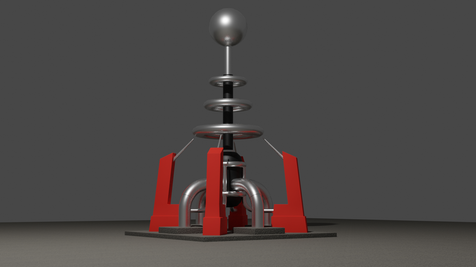 3D tesla coil turret model TurboSquid 1596372
