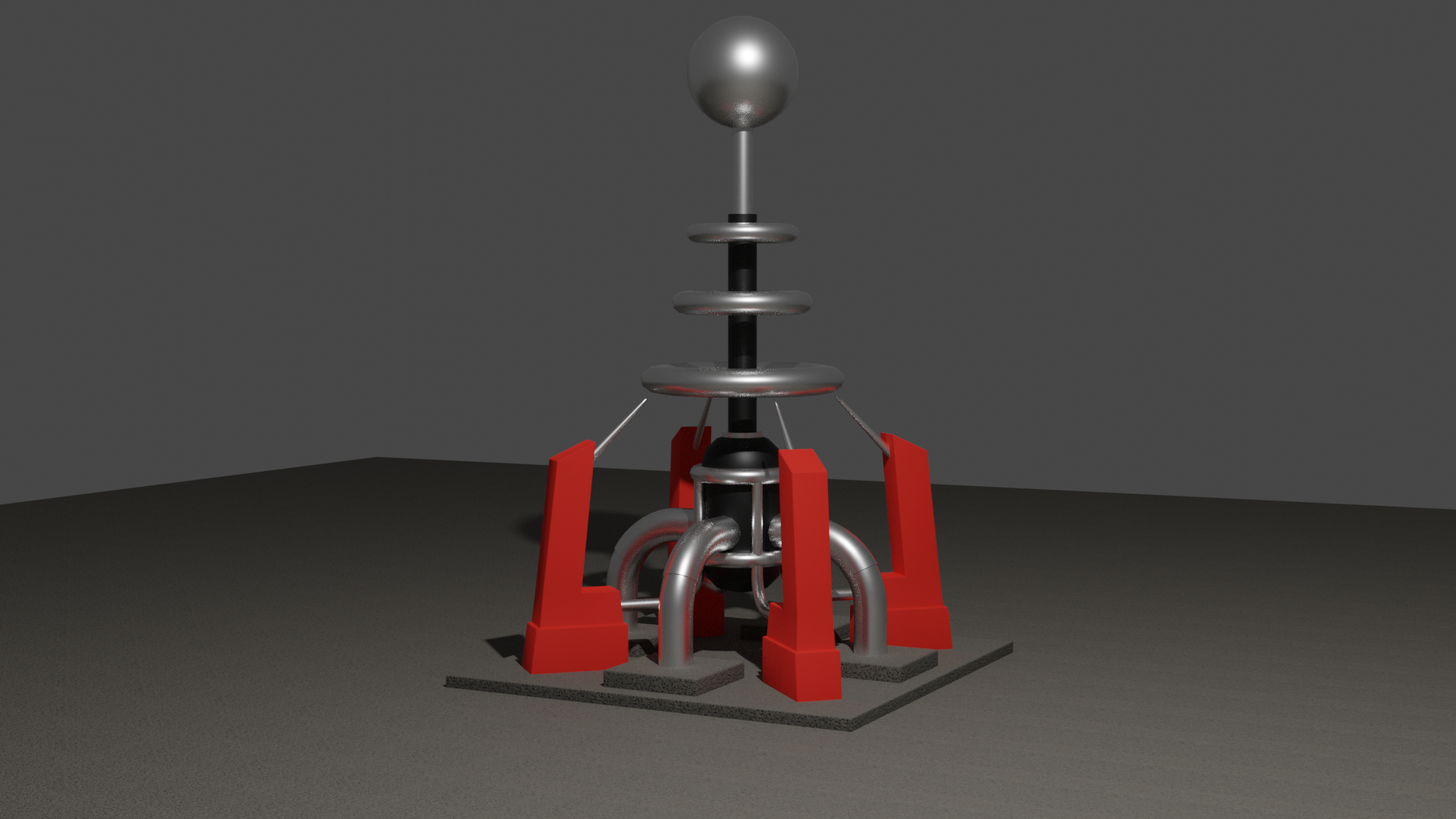 3D tesla coil turret model TurboSquid 1596372