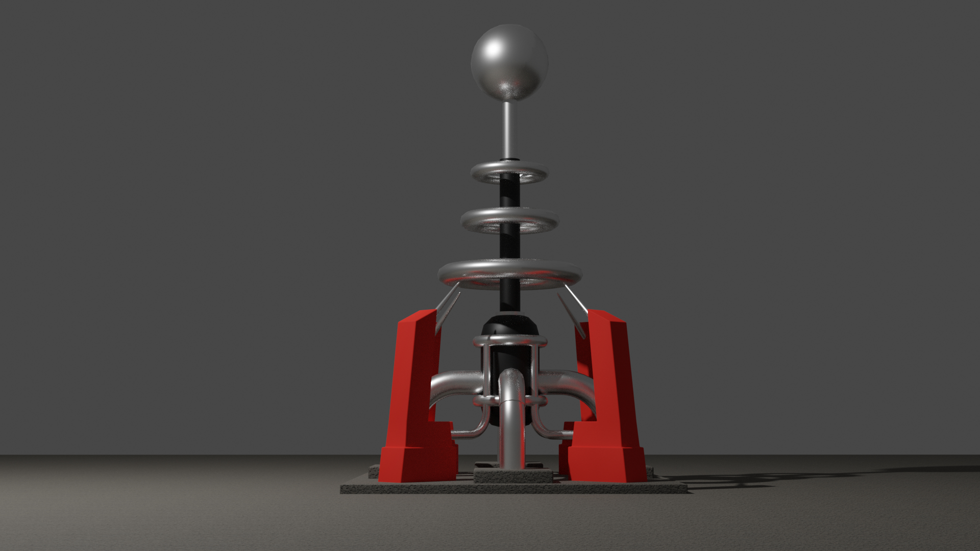 3D tesla coil turret model TurboSquid 1596372