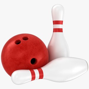 3D bowling pin ball