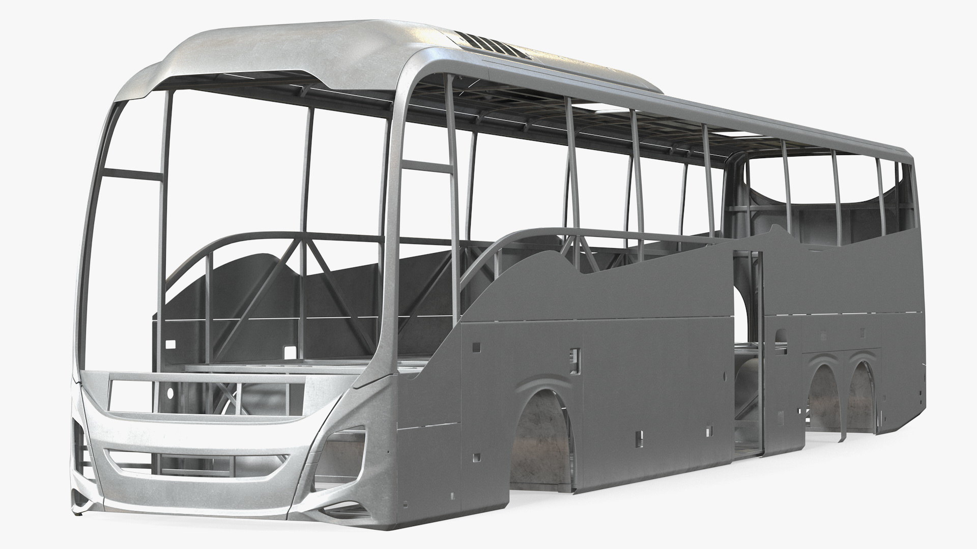 modelo 3d Coach Bus Body Frame TurboSquid 1596837