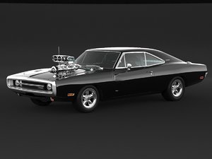 3D dodge charger 1970