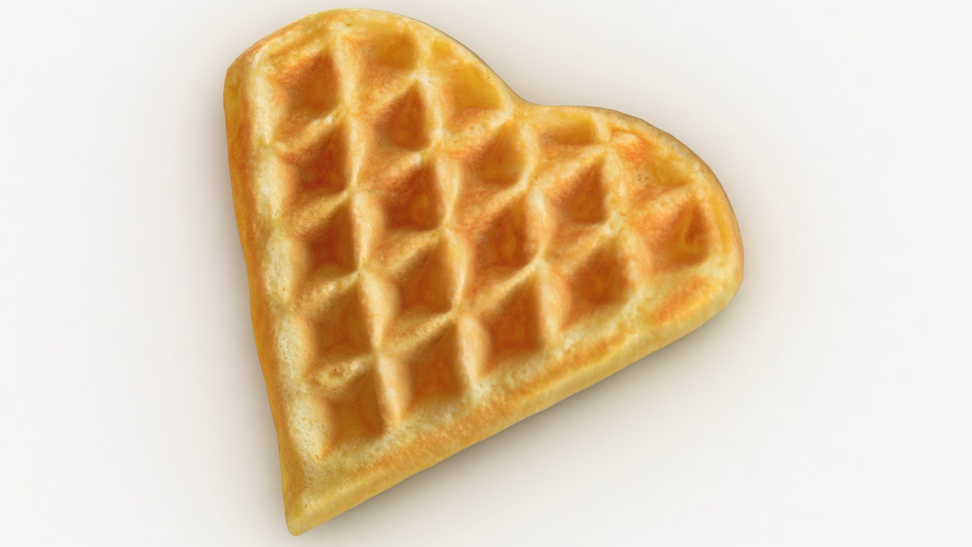 Heart shaped waffle 3D model TurboSquid 1596931