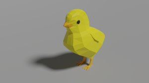 animal bird chick model