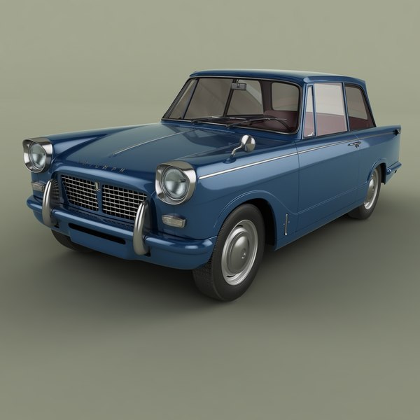 1963 triumph herald 1200 3D model - TurboSquid 1597086