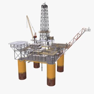 3D model oil rig