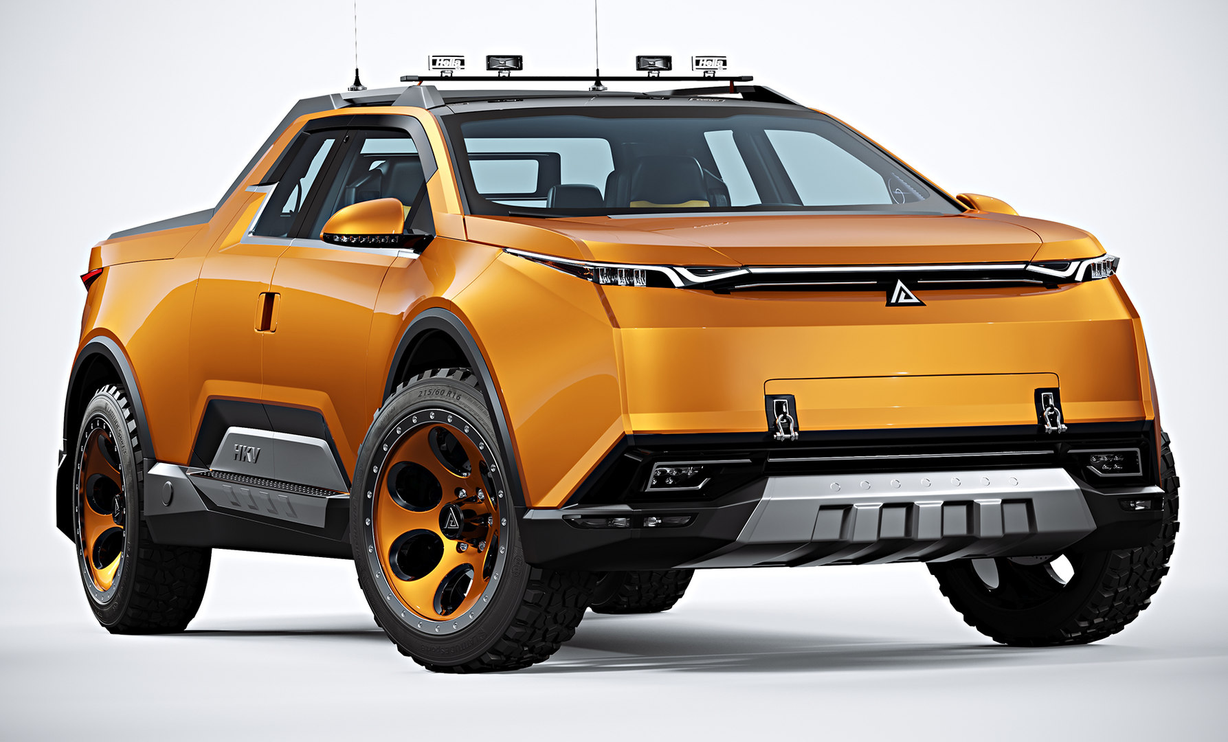 Futuristic pickup truck 3D - TurboSquid 1597450