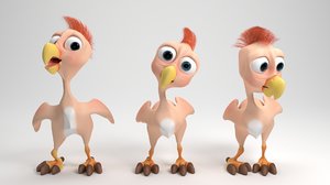chicken cartoon 3D
