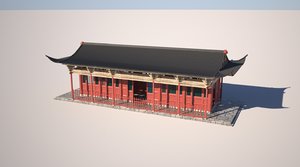 chinese temple 3d model