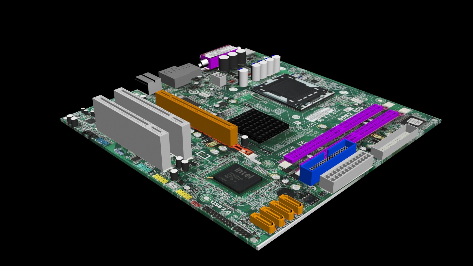 3D Model Motherboard TurboSquid 1597691 3d-model-motherboard-turbosquid-1597691