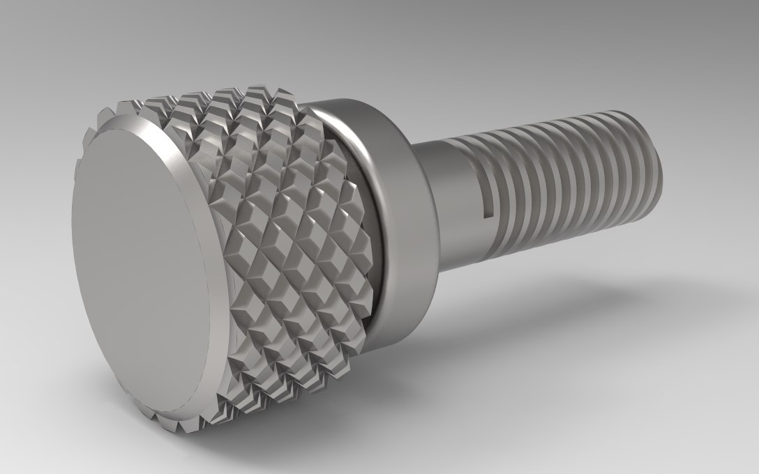 Knurling screw 3D TurboSquid 1597732