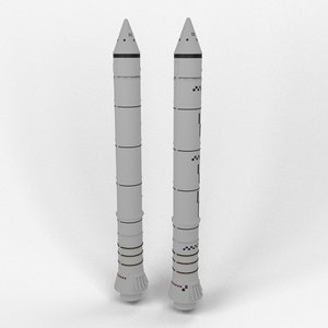 3D solid rocket booster srb