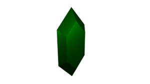 3D green rupee