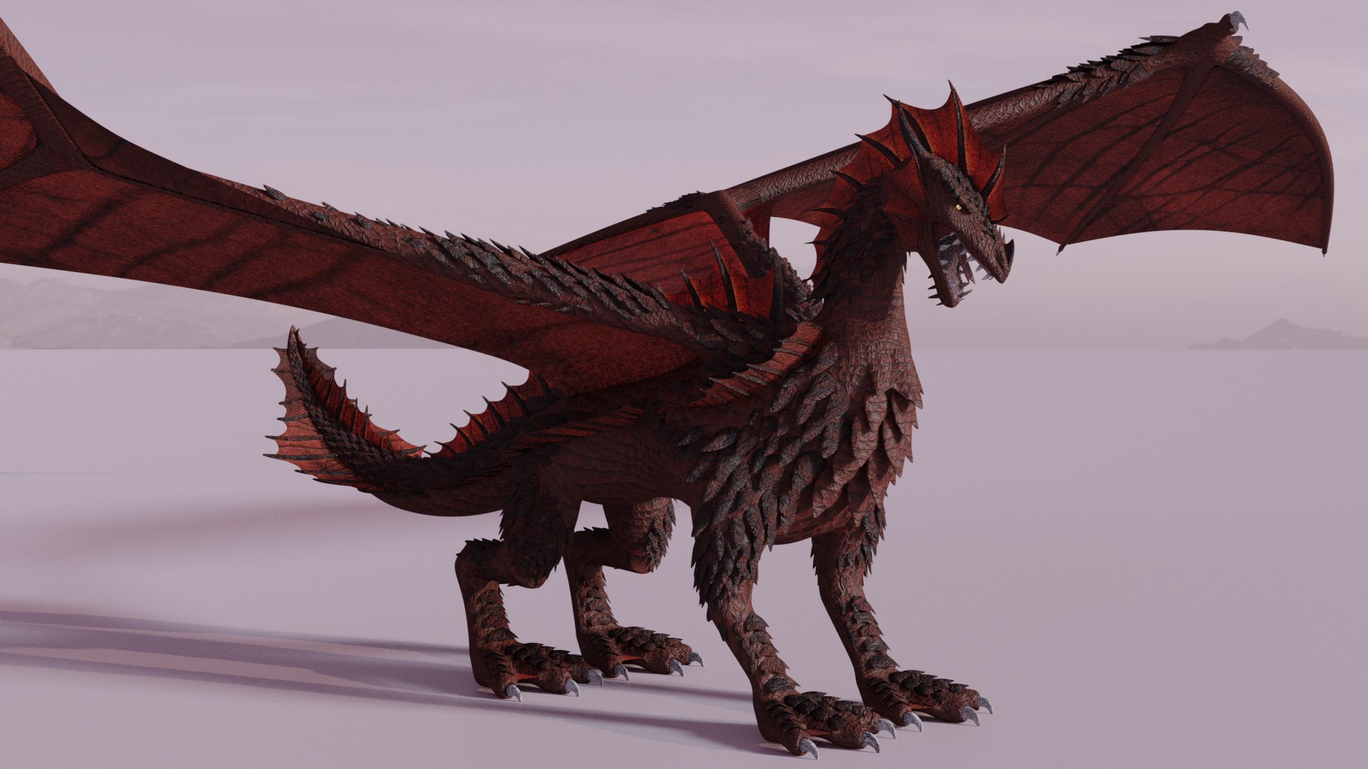 Dragons fly 3D - TurboSquid 1597970