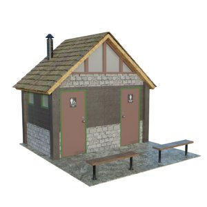 3D park toilet
