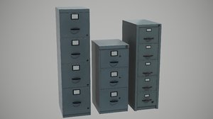 3D model filing cabinets