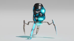 robot rigged model