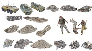 war demolished pack 3D model