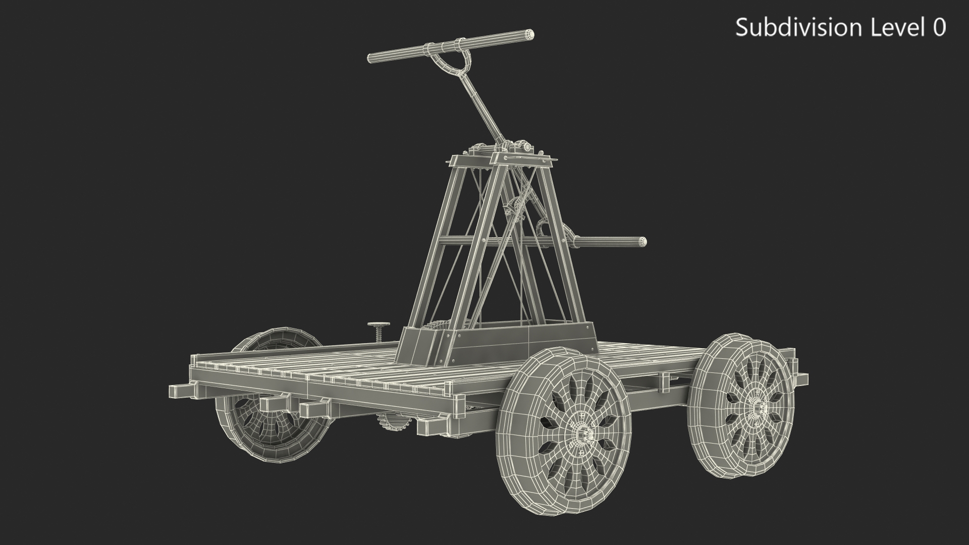 Kalamazoo vintage railway handcar 3D model TurboSquid 1598647