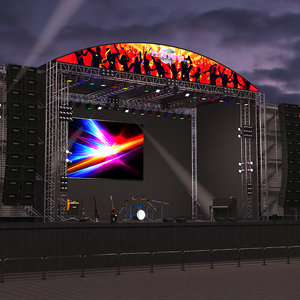 concert scene 3D model