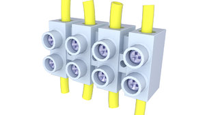block terminal electric 3D model