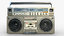 old boombox cassette tape model