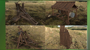 medieval siege weaponry 3D model