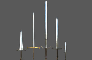 weapon dagger sword 3D model