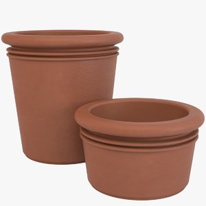 3d 3ds decorative pots