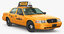 3D cab taxi yellow