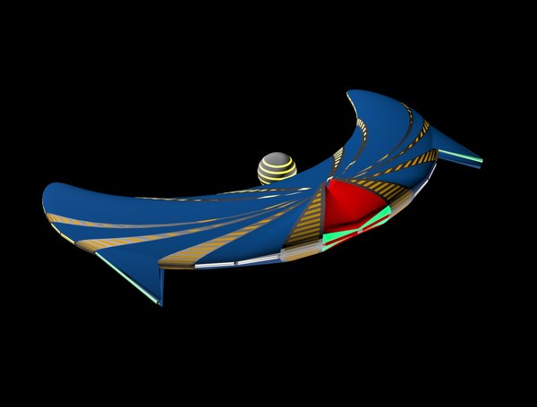 3D spaceship design