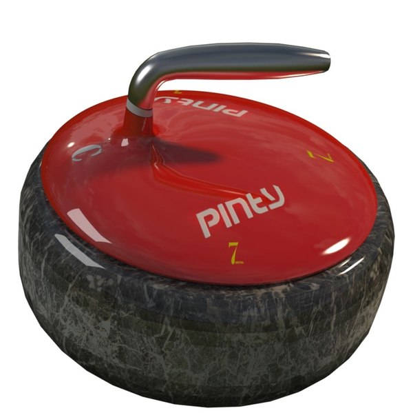 curling stone 3D model