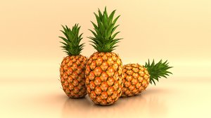 pineapple fruit 3D model