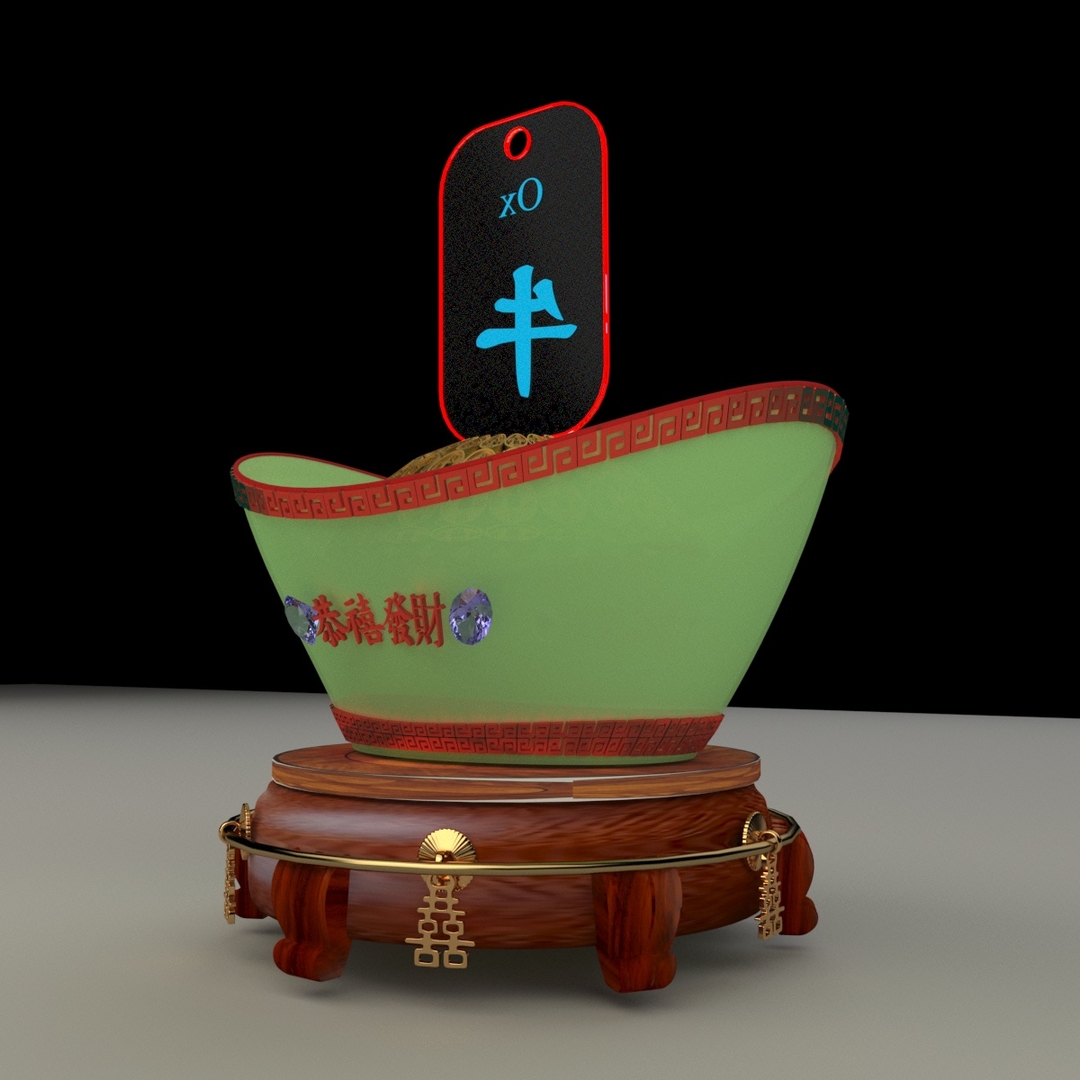 3d Model Chinese Gold Ingot Turbosquid 1599561 3d Model Chinese Gold Ingot Turbosquid 1599561