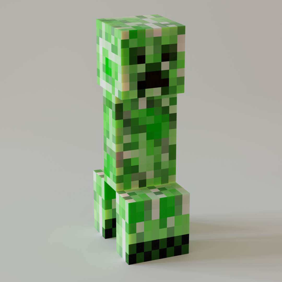 Modelo 3d Minecraft Creeper Model Gratis Turbosquid 1599756 