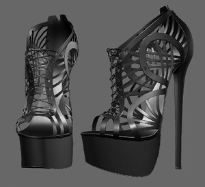 3D shoeshighheelboot