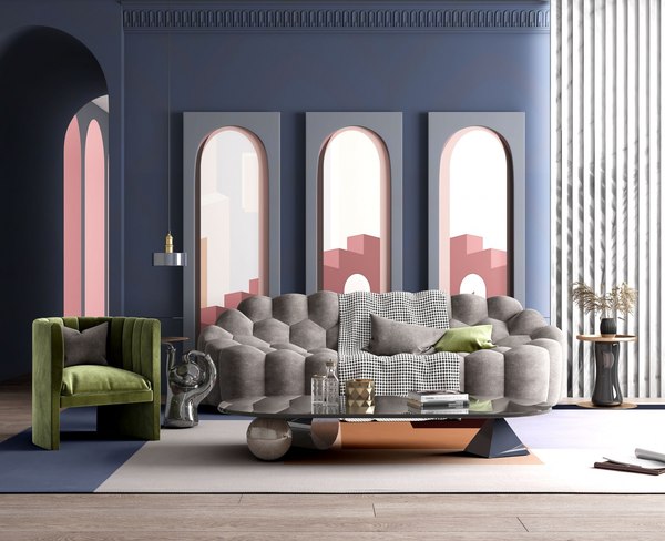 3D living room model