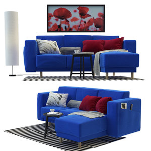 3D model ikea furniture sofa