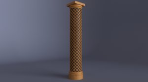 asian column 3D model