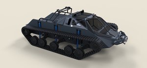 vehicle track 3D model