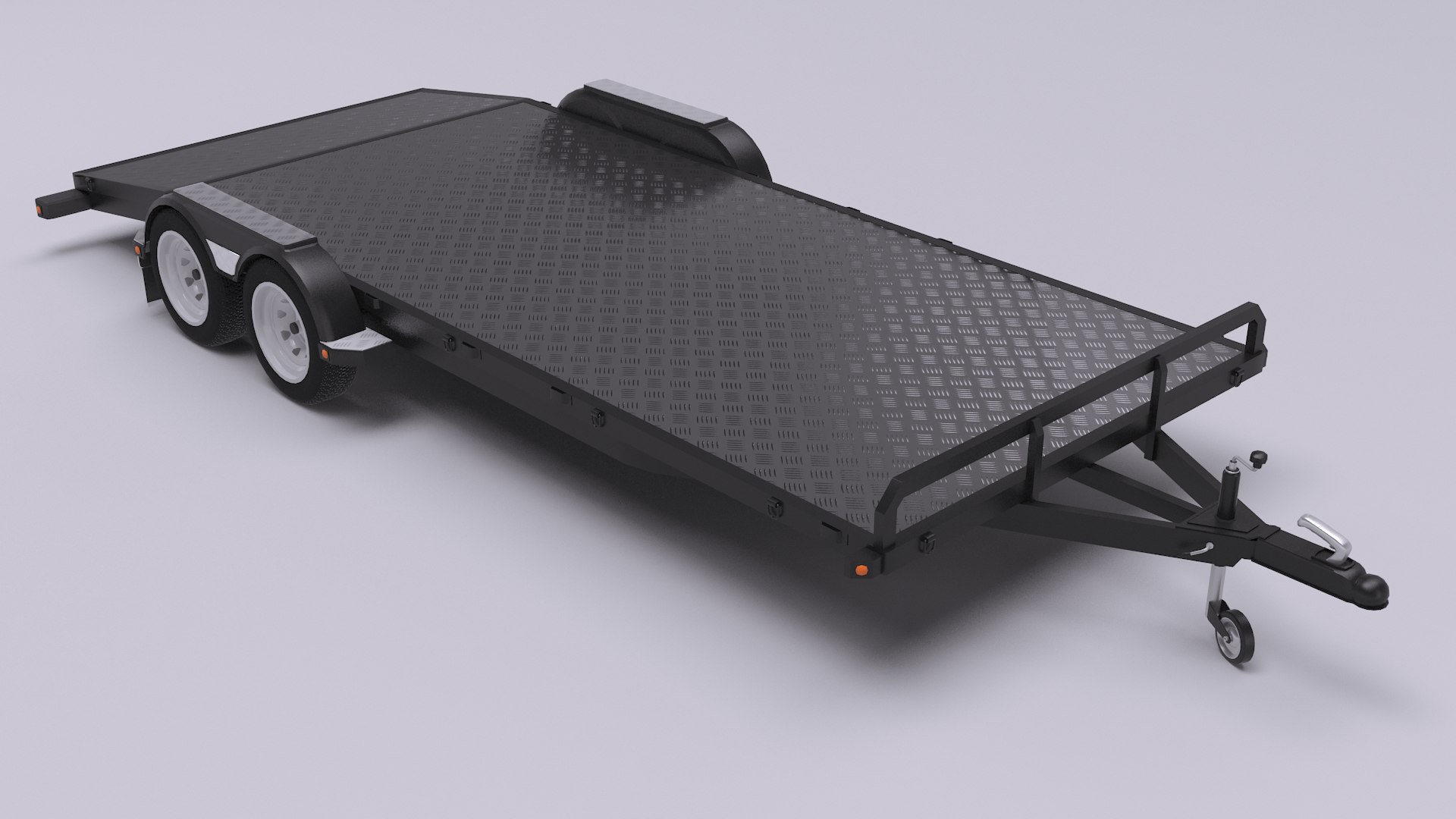 Trailer double torsion axle model TurboSquid 1599954