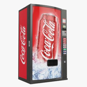 3D coca-cola vending machine